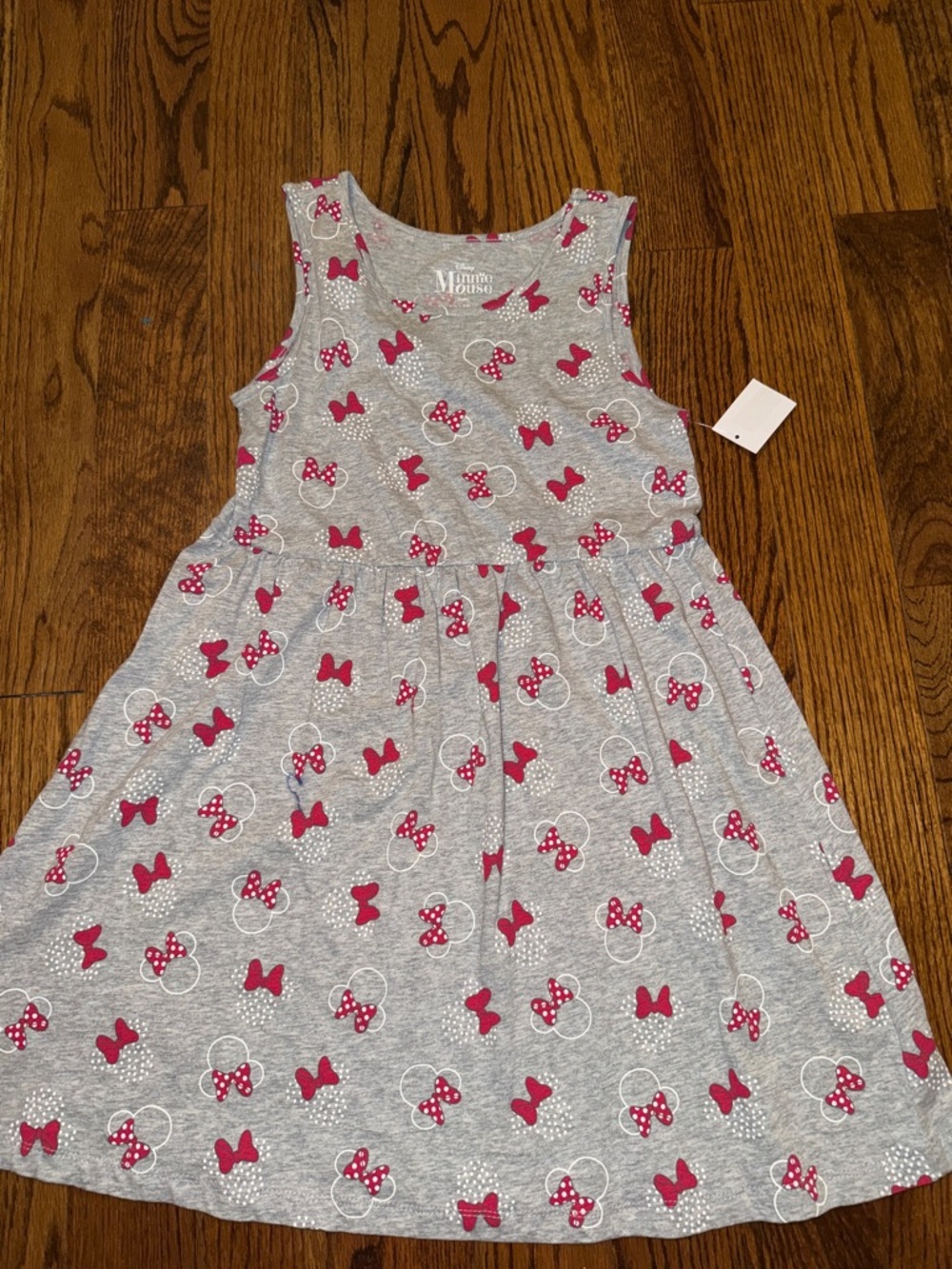 Disney Minnie Mouse grey and red tank dress XL NWT